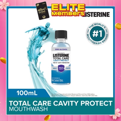 LISTERINE Listerine Total Care Cavity Protect Mild Mouthwash (Alcohol-Free) 100ml