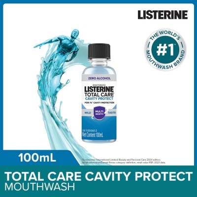 LISTERINE Total Care Cavity Protect Mild Mouthwash (Alcohol-Free) 100ml