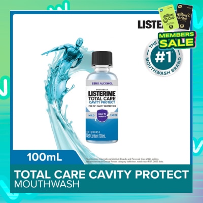 LISTERINE Listerine Total Care Cavity Protect Mild Mouthwash (Alcohol-Free) 100ml