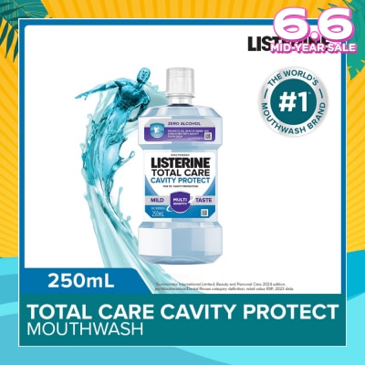 LISTERINE Listerine Total Care Cavity Protect Mild Mouthwash 250ml