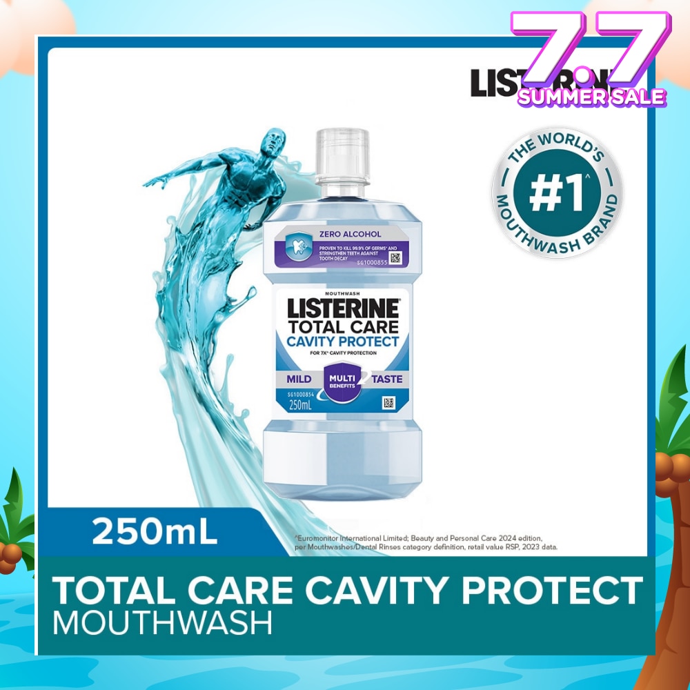 Listerine Total Care Cavity Protect Mild Mouthwash 250ml