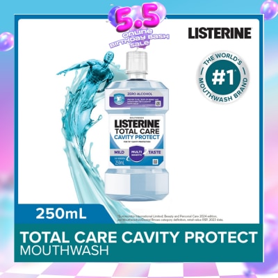 LISTERINE - Listerine Total Care Cavity Protect Mild Mouthwash 250ml