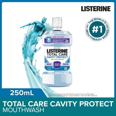 LISTERINE Total Care Cavity Protect Mild Mouthwash (Alcohol-Free) 250ml