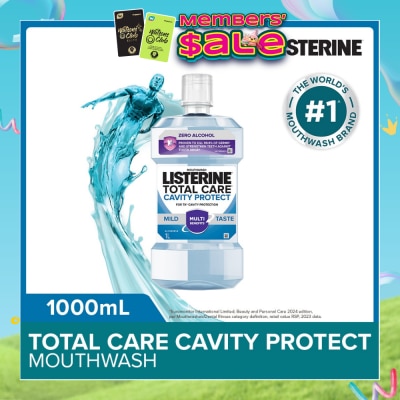 LISTERINE - Listerine Total Care Cavity Protect Mild Mouthwash (Alcohol-Free) 1000ml