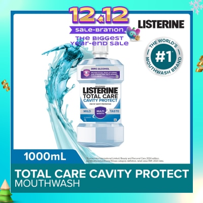 LISTERINE Listerine Total Care Cavity Protect Mild Mouthwash (Alcohol-Free) 1000ml
