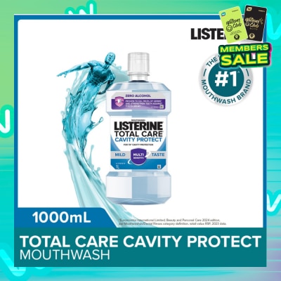 LISTERINE Listerine Total Care Cavity Protect Mild Mouthwash (Alcohol-Free) 1000ml