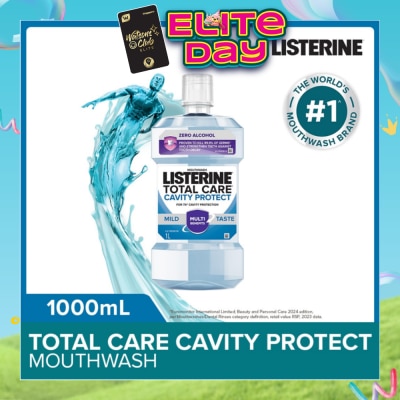 LISTERINE - Listerine Total Care Cavity Protect Mild Mouthwash (Alcohol-Free) 1000ml