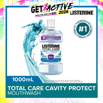 LISTERINE - Listerine Total Care Cavity Protect Mild Mouthwash (Alcohol-Free) 1000ml image