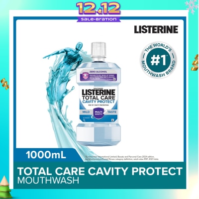 LISTERINE Listerine Total Care Cavity Protect Mild Mouthwash (Alcohol-Free) 1000ml