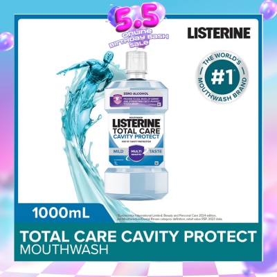 LISTERINE - Listerine Total Care Cavity Protect Mild Mouthwash (Alcohol-Free) 1000ml