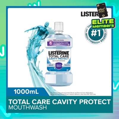 LISTERINE Listerine Total Care Cavity Protect Mild Mouthwash (Alcohol-Free) 1000ml