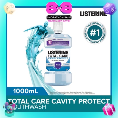 LISTERINE - Listerine Total Care Cavity Protect Mild Mouthwash (Alcohol-Free) 1000ml