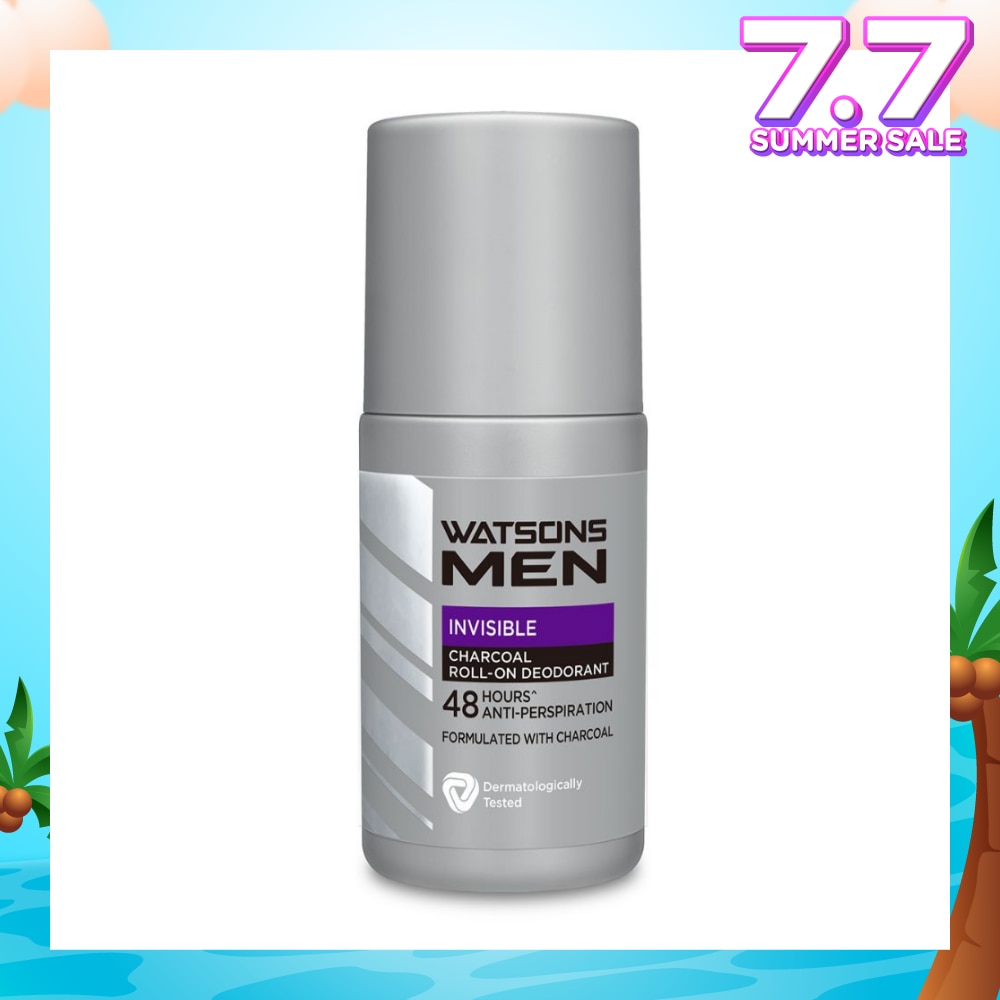 Men Invisible Charcoal Roll-On Deodorant Anti-Perspiration 50ml