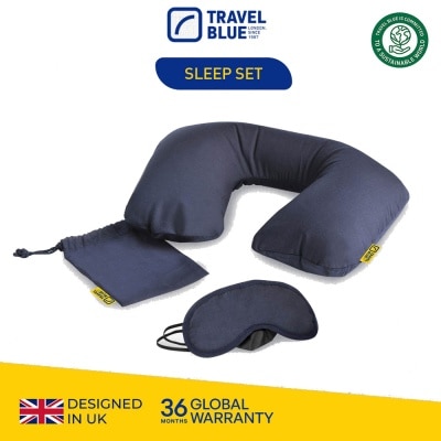 TRAVEL BLUE TB223 Sleep Set (Soft Fabric & Shut Out Light Design) 1s