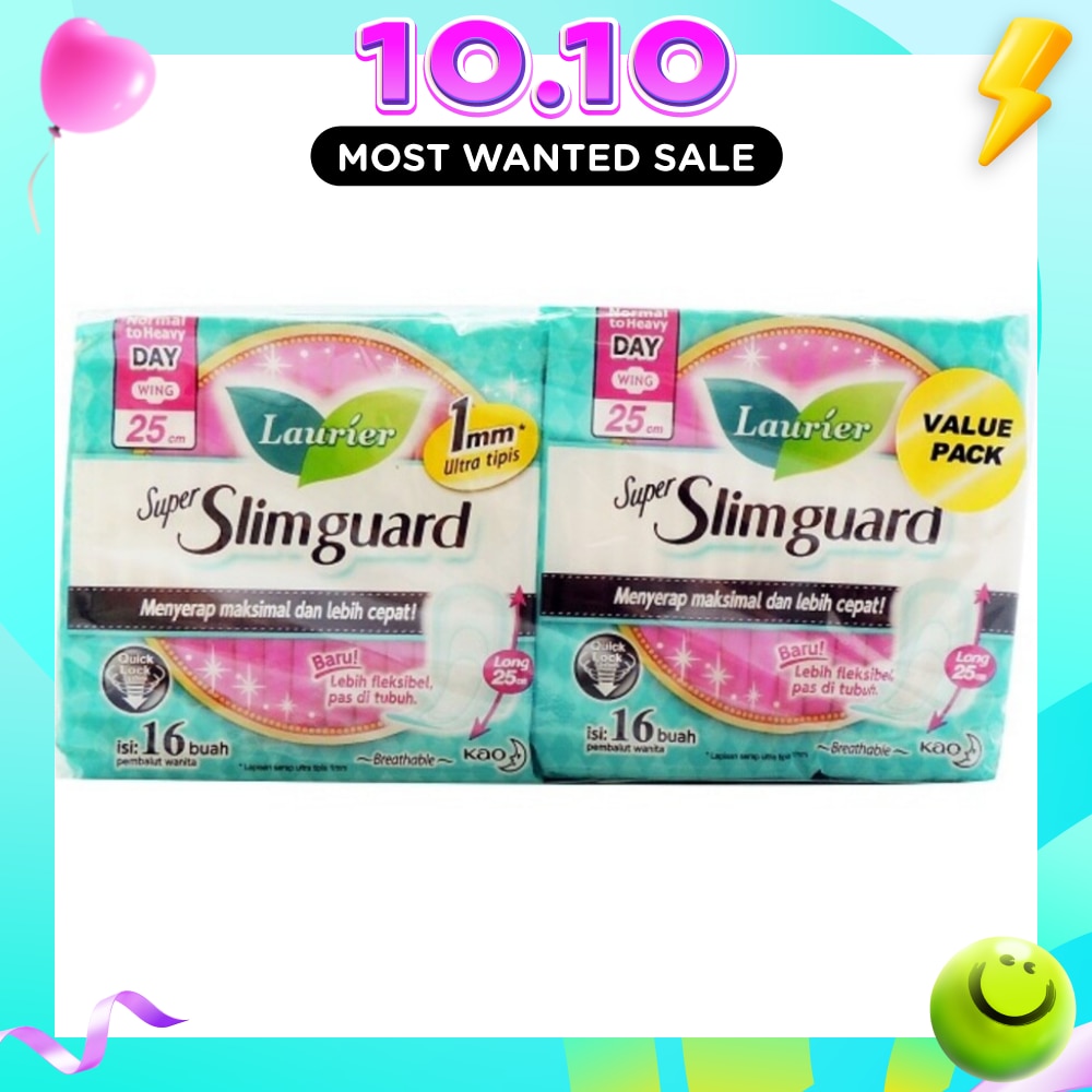 Super Slimguard Day 25cm Sanitary Napkin 16s x 2s image