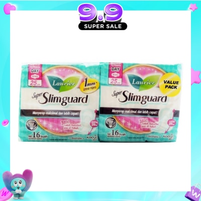 LAURIER - Super Slimguard Day 25cm Sanitary Napkin 16s x 2s image