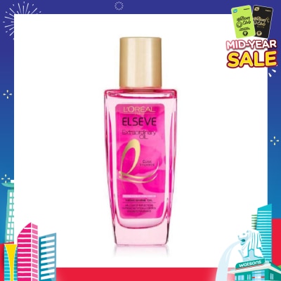 L'OREAL PARIS ELSEVE Extraordinary Oil Pink Brilliance Hair Oil (Eclat Imperial High Shine) 30ml