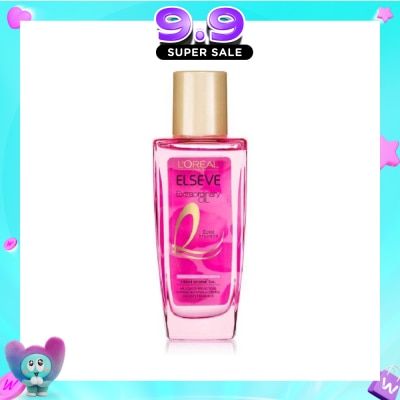 L'OREAL PARIS ELSEVE - Extraordinary Oil Pink Brilliance Hair Oil (Eclat Imperial High Shine) 30ml image