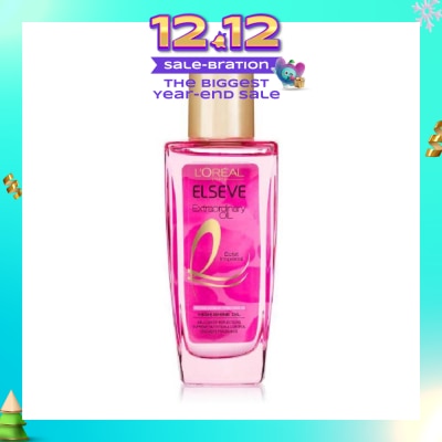 L'OREAL PARIS ELSEVE Extraordinary Oil Pink Brilliance Hair Oil (Eclat Imperial High Shine) 30ml