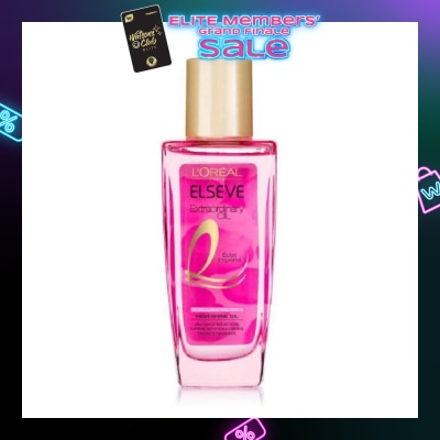 L'OREAL PARIS ELSEVE Extraordinary Oil Pink Brilliance Hair Oil (Eclat Imperial High Shine) 30ml