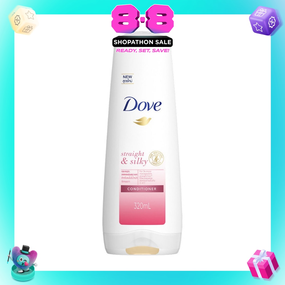 Dove Straight & Silky Conditioner 330ml