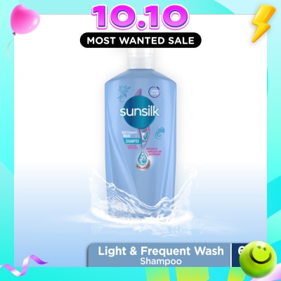 SUNSILK LIGHT FREQUENT WASH SHAMPOO 650ML image