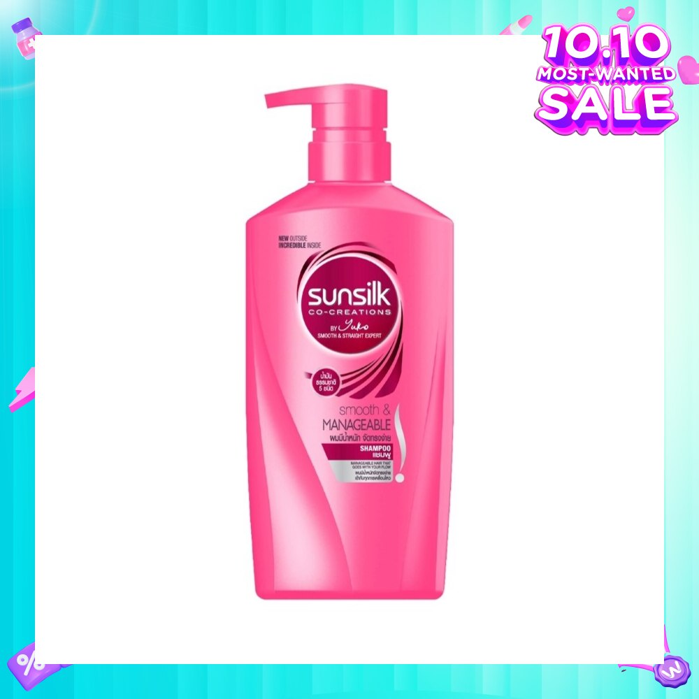 ゆり　Sunsilk Smooth & Manageable 10本 Sunsilk Hair Shampoo - Smooth & Manageable | NTUC FairPrice