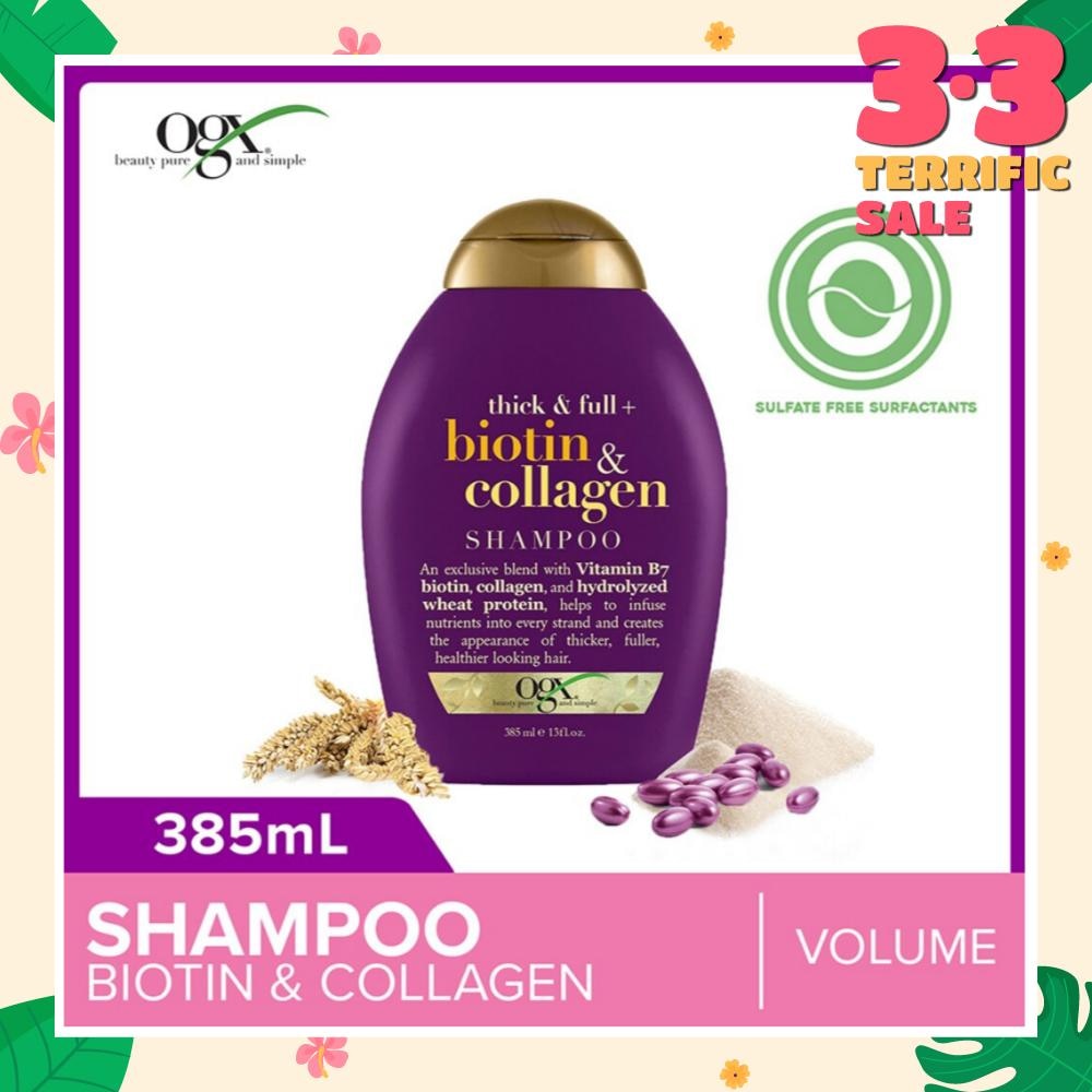 Biotin & Collagen Shampoo + Thick & Full (For Normal To Thinning Hair) 385ml