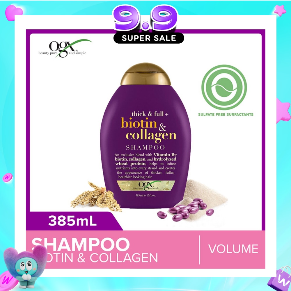Biotin & Collagen Shampoo + Thick & Full (For Normal To Thinning Hair) 385ml image