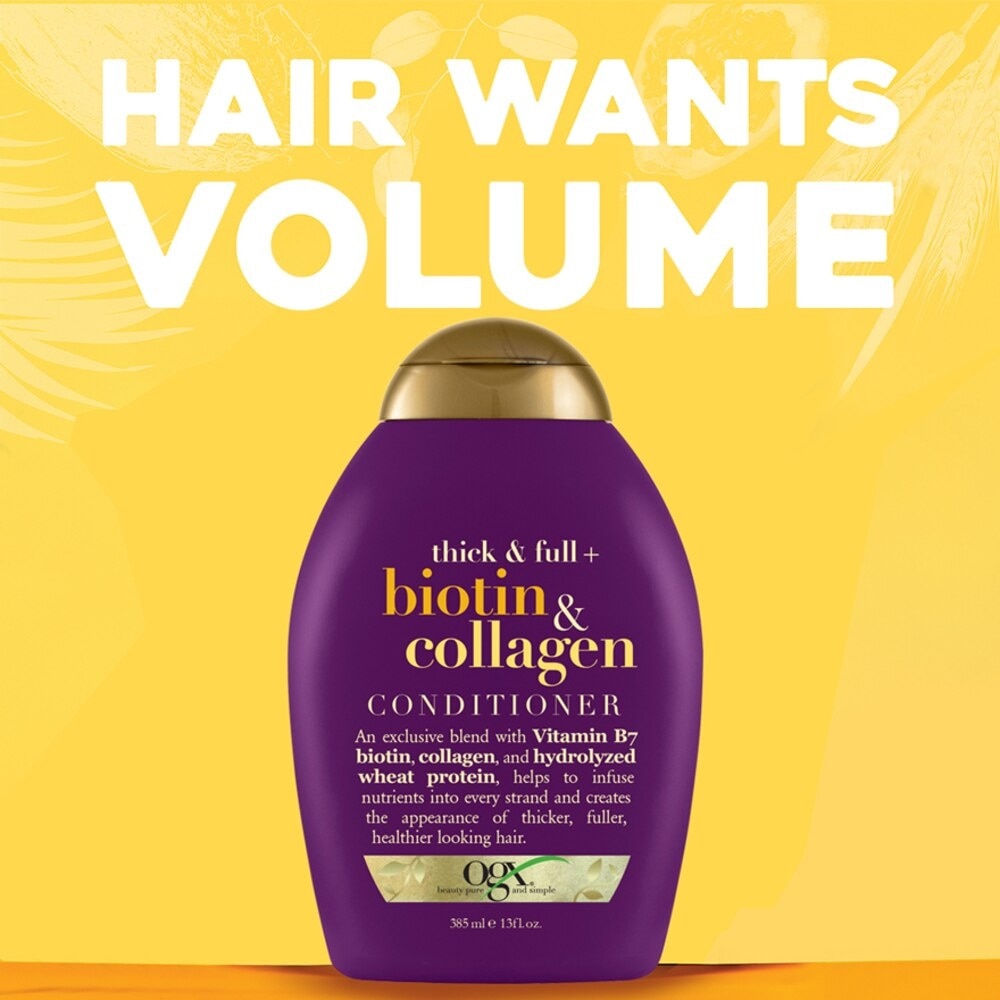 Biotin & Collagen Conditioner + Thick & Full (For Normal To Thinning Hair) 385ml