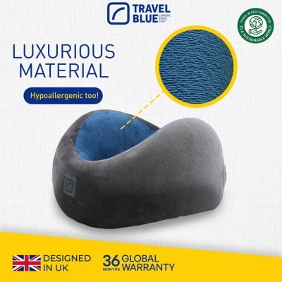 TRAVEL BLUE TB209 Infinity Neck Pillow (Hypoallergenic & Ergonomic Memory Foam) 1s