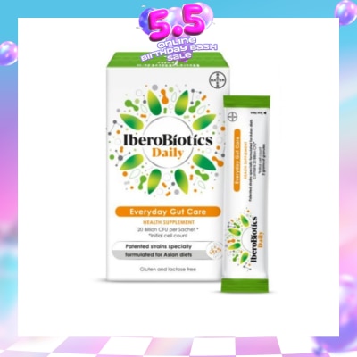 IBEROBIOTICS - Daily Everyday Gut Care Health Supplement Sacthet 20s
