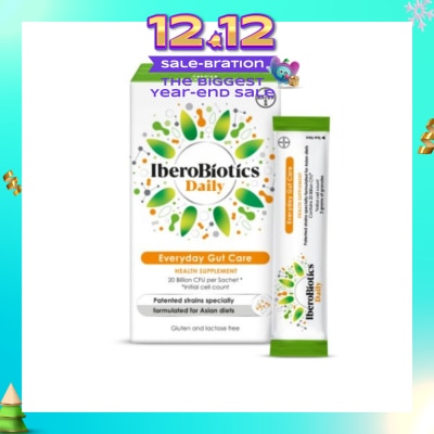 IBEROBIOTICS Daily Everyday Gut Care Health Supplement Sacthet 20s (Expiry: May`2026)