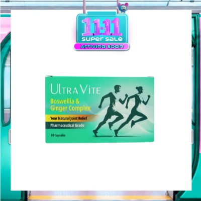 ULTRA VITE Boswellia & Ginger Complex Capsule (To Support Healthy Joints, General Body & Muscle Aches) 60s image
