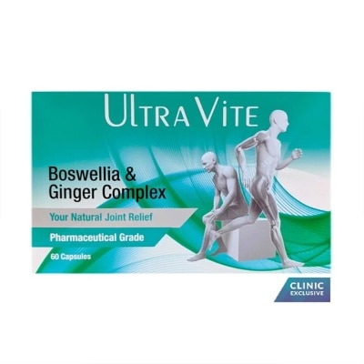 ULTRA VITE Boswellia & Ginger Complex Capsule (To Support Healthy Joints, General Body & Muscle Aches) 60s