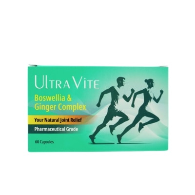 ULTRA VITE Boswellia & Ginger Complex Capsule (To Support Healthy Joints, General Body & Muscle Aches) 60s