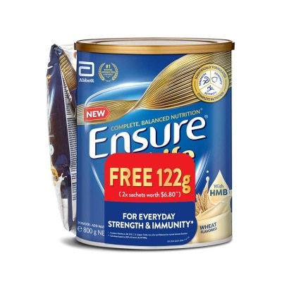 ENSURE Life With HMB Adult Nutritional Drink Wheat 800g (Free 2x Sachets) (Expiry: Apr`2026)