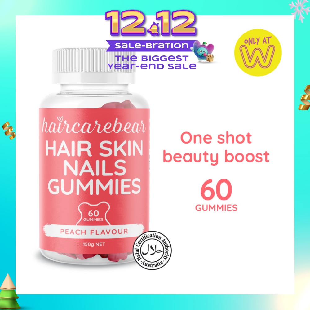 Hair Skin Nail Gummies Peach 60s
