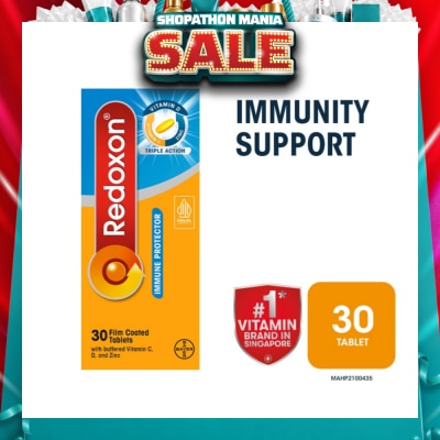 REDOXON - Triple Action Immunity Support Film Coated Tablet (Zinc, Vitamin C & D) 30s