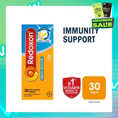 REDOXON Triple Action Immunity Support Film Coated Tablet (Zinc, Vitamin C & D) 30s