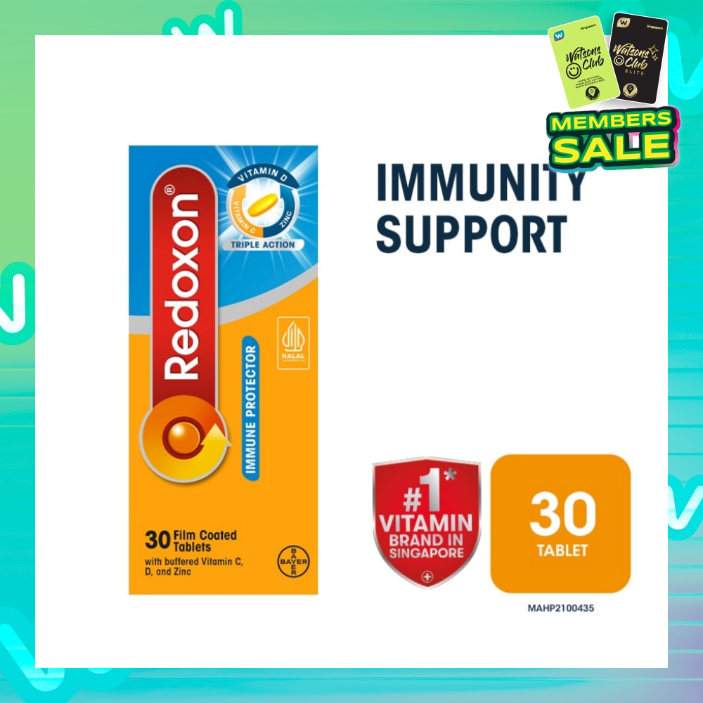 Triple Action Immunity Support Film Coated Tablet (Zinc, Vitamin C & D) 30s