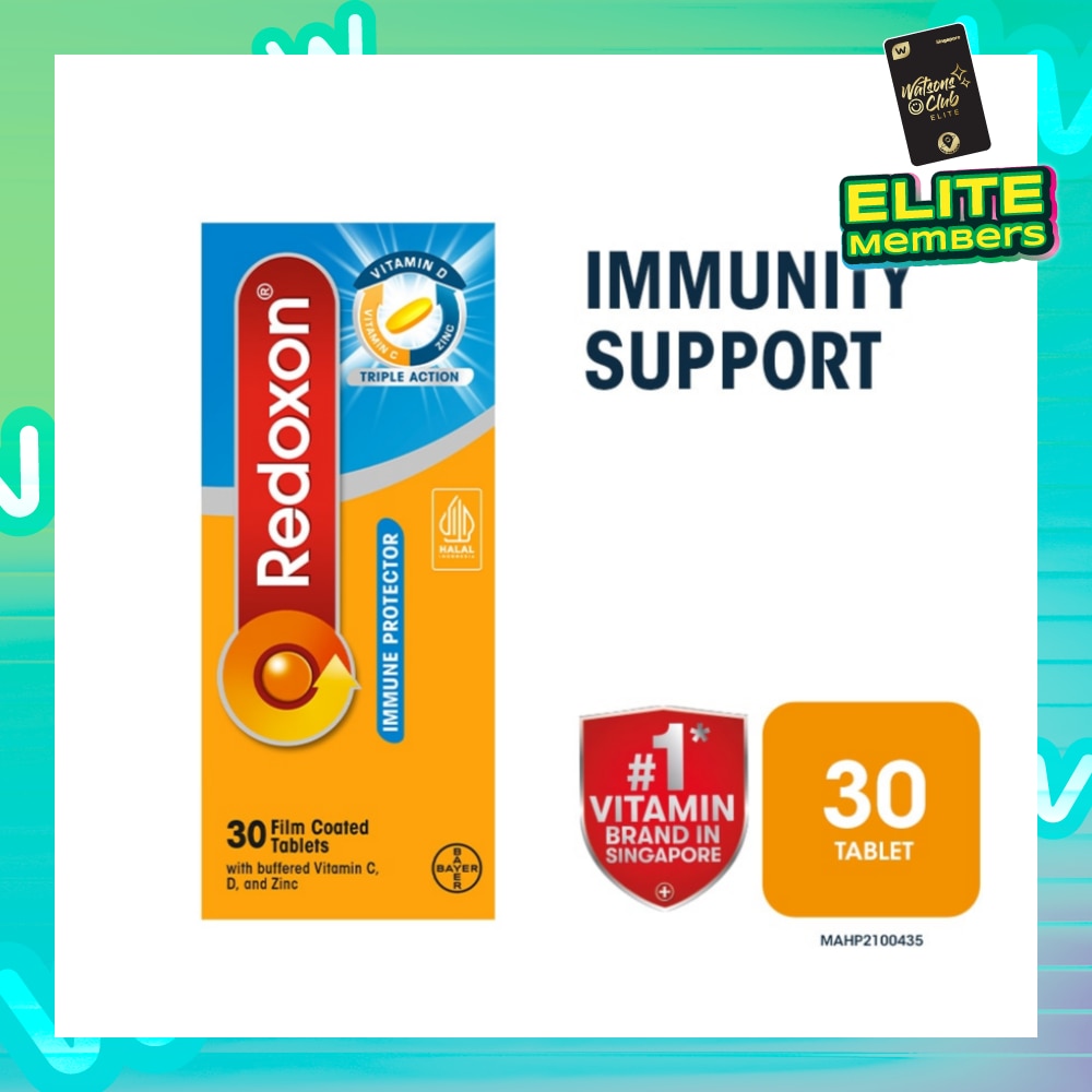 Triple Action Immunity Support Film Coated Tablet (Zinc, Vitamin C & D) 30s