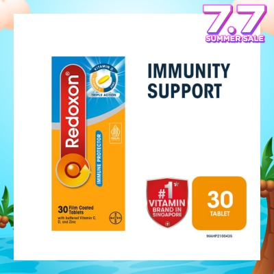 REDOXON Triple Action Immunity Support Film Coated Tablet (Zinc, Vitamin C & D) 30s
