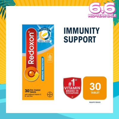 REDOXON Triple Action Immunity Support Film Coated Tablet (Zinc, Vitamin C & D) 30s