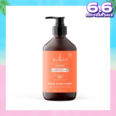 SUKIN Bond Build Repair Conditioner (To Repair Split Ends & Damage Hair) 500ml