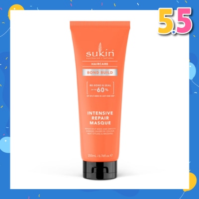 SUKIN Bond Build Intensive Repair Masque (To Repair Split Ends & Damage Hair) 200ml