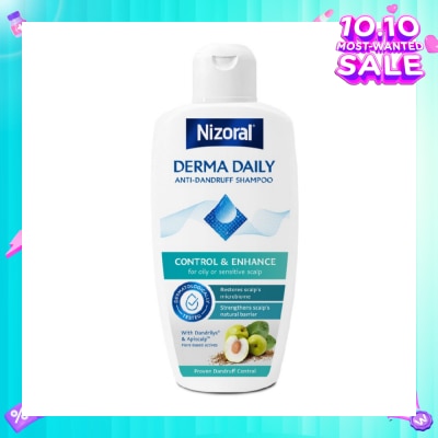 NIZORAL Derma Daily Anti-Dandruff Shampoo (For Oily & Sensitive Scalp) 200ml