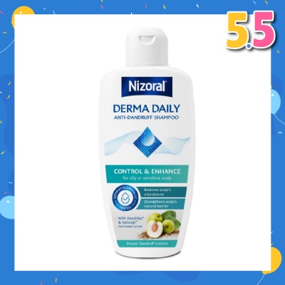 NIZORAL Derma Daily Anti-Dandruff Shampoo (For Oily & Sensitive Scalp) 200ml