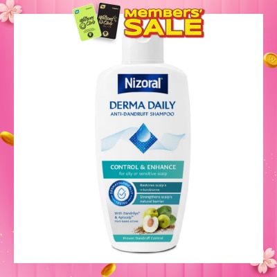 NIZORAL Derma Daily Anti-Dandruff Shampoo (For Oily & Sensitive Scalp) 200ml