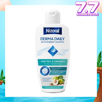 NIZORAL Derma Daily Anti-Dandruff Shampoo (For Oily & Sensitive Scalp) 200ml
